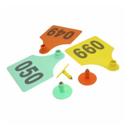 Crotal para ganado 7.5 × 10 cm numerado bolsa x 100